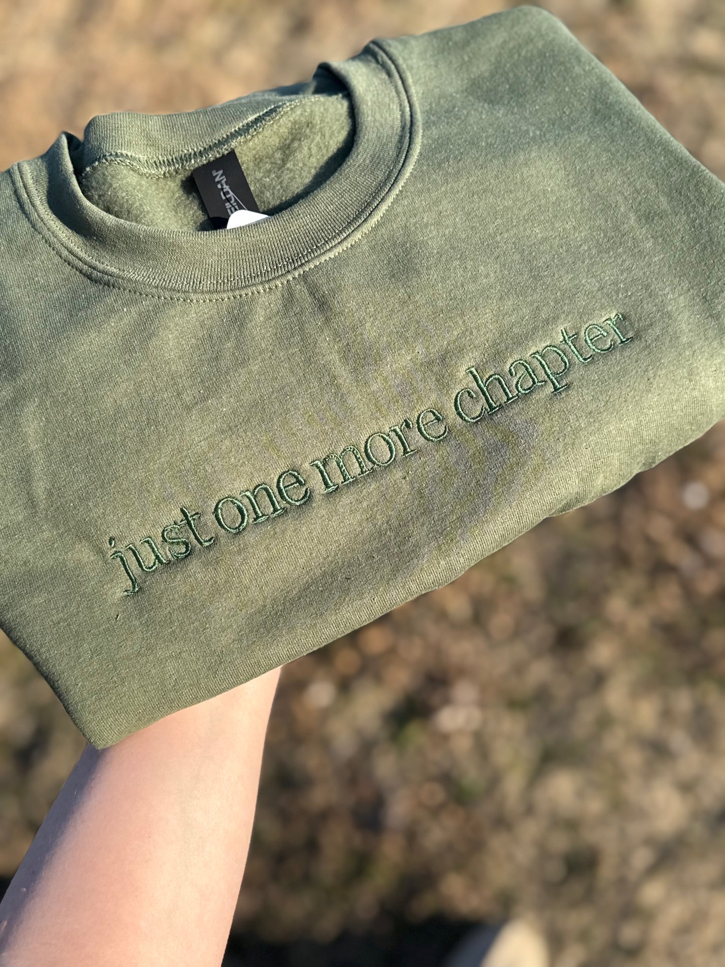 “One more chapter” Monochrome crewneck