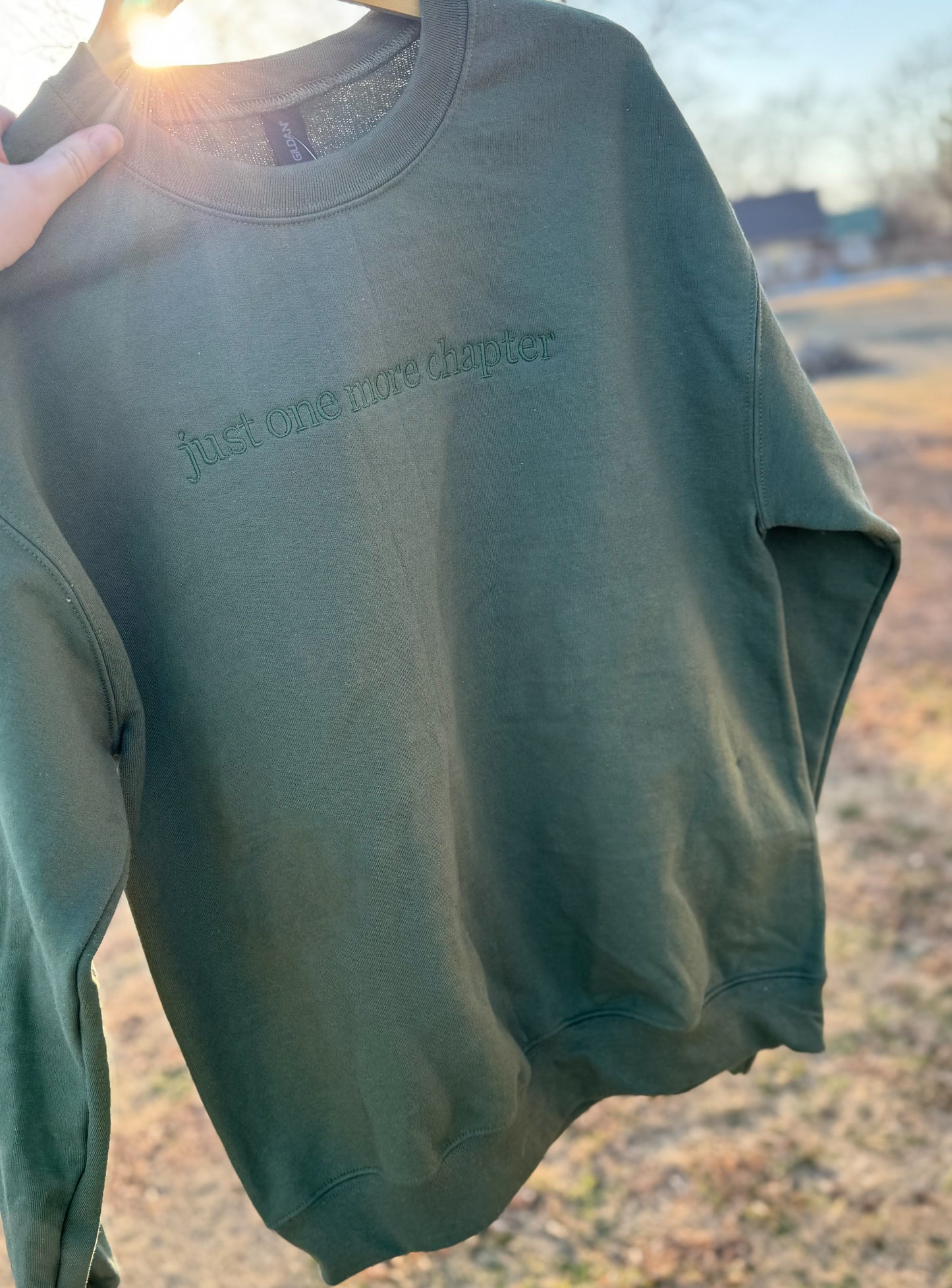 “One more chapter” Monochrome crewneck