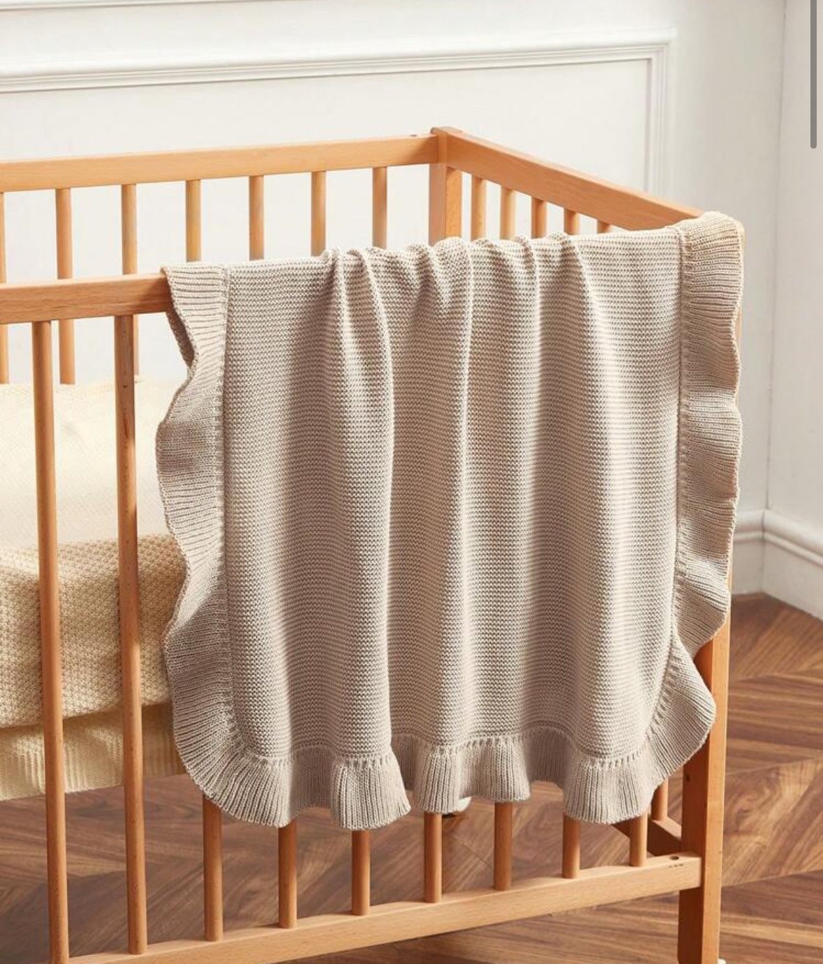 Custom Ruffle Baby Blanket