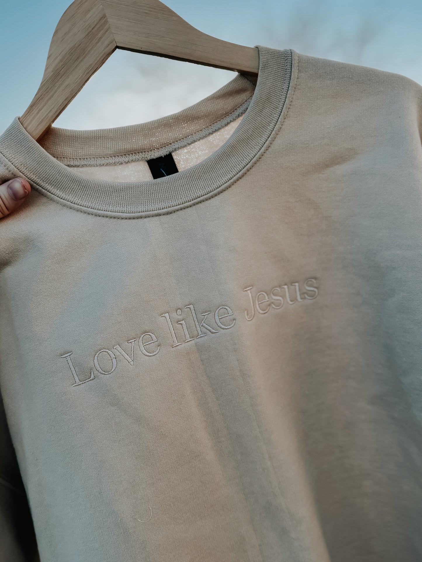 “Love like Jesus” Monochrome crewneck