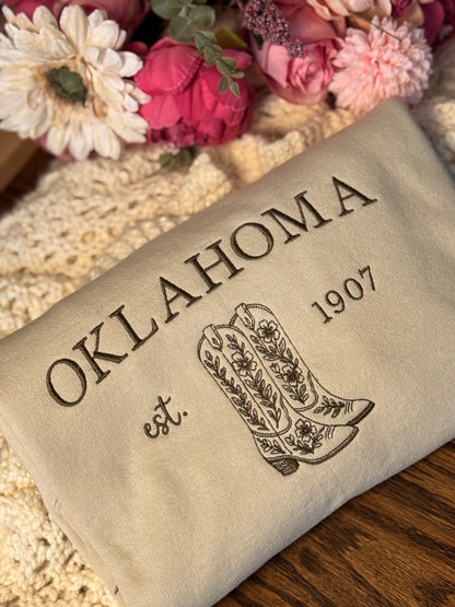 Oklahoma crewneck sweatshirt