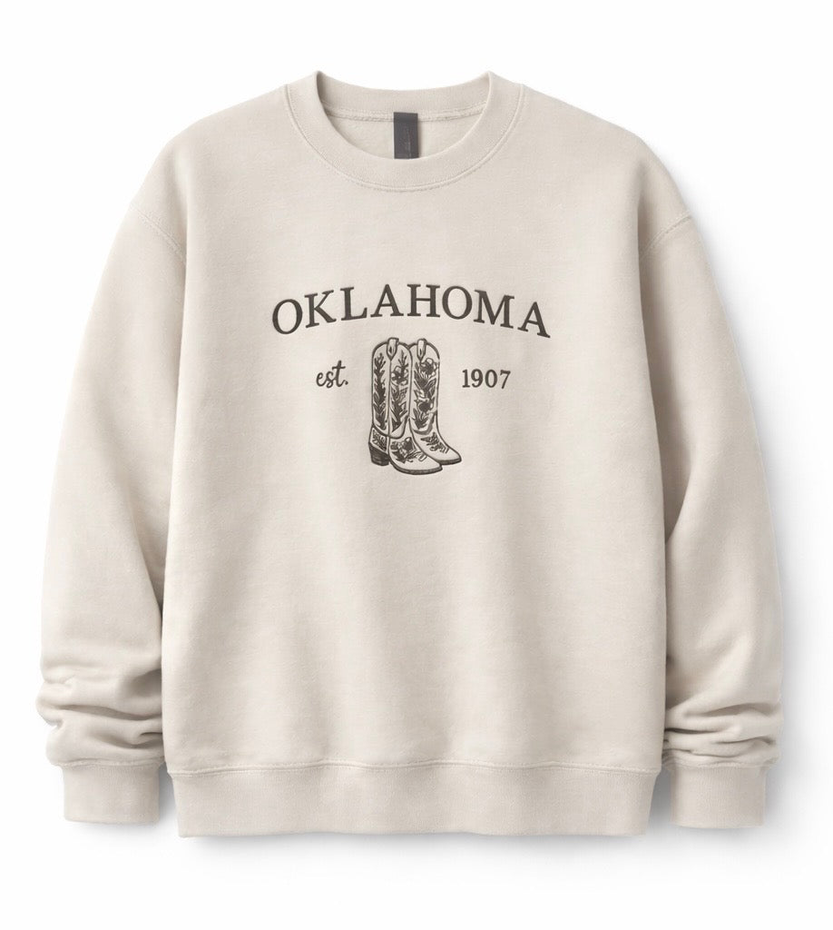 Oklahoma crewneck sweatshirt