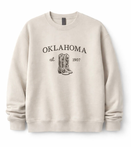 Oklahoma crewneck sweatshirt