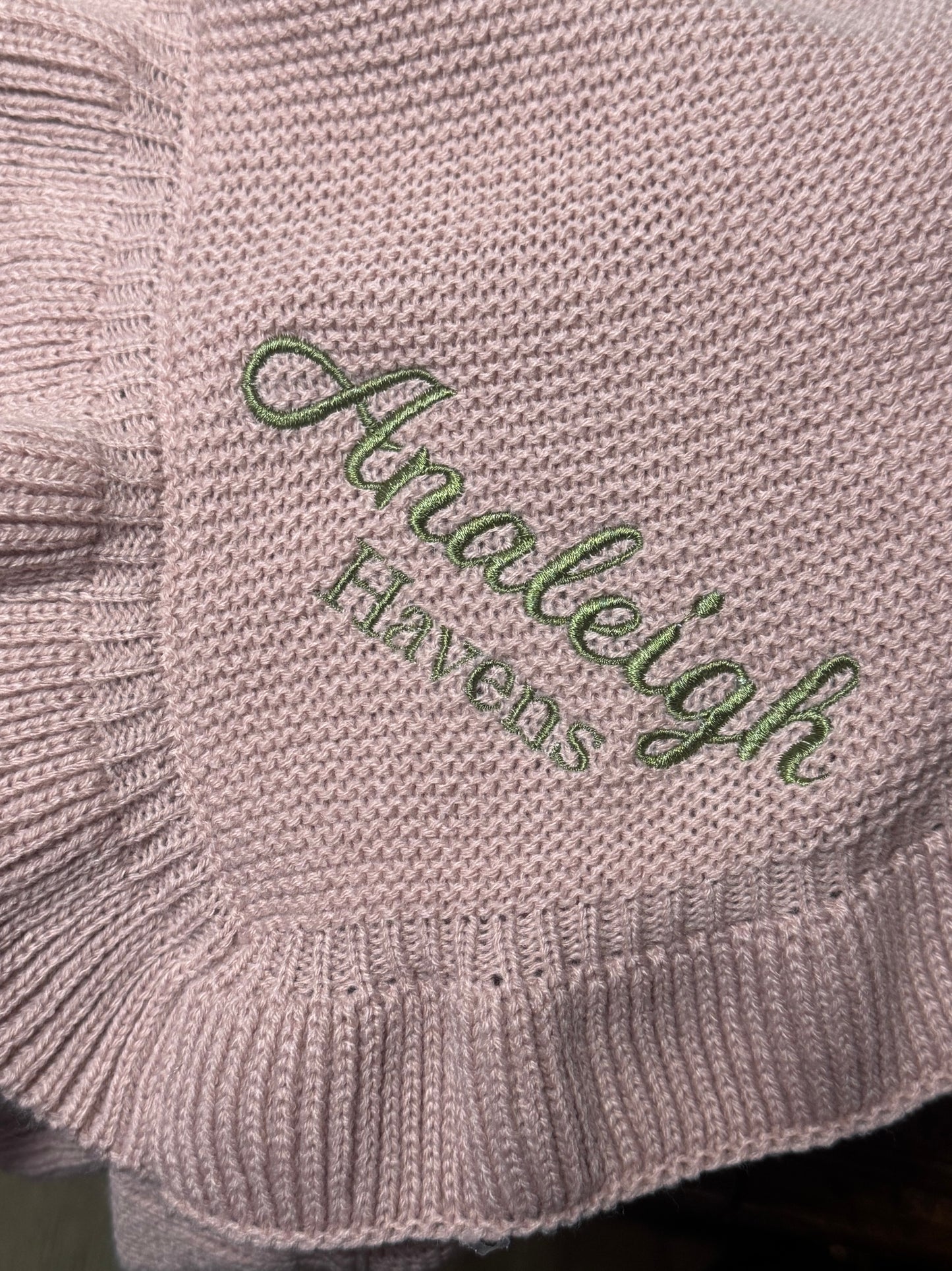 Custom Ruffle Baby Blanket